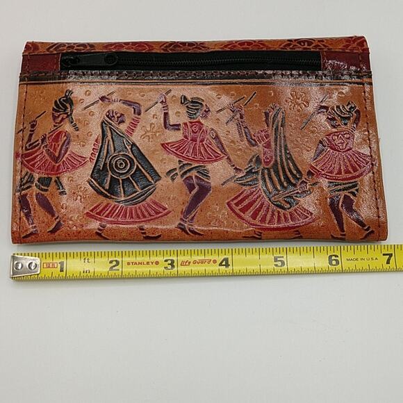Thin Wallet Folk Art Tribal Dancers of India - Picture 4 of 9